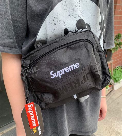 supreme luggage bag replica|authentic supreme vs fake logo.